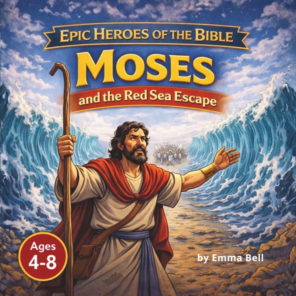 Moses and the Red Sea Escape: Epic Heroes of the Bible: An Exciting Story About Faith, Courage, and God’s Miracles for Kids