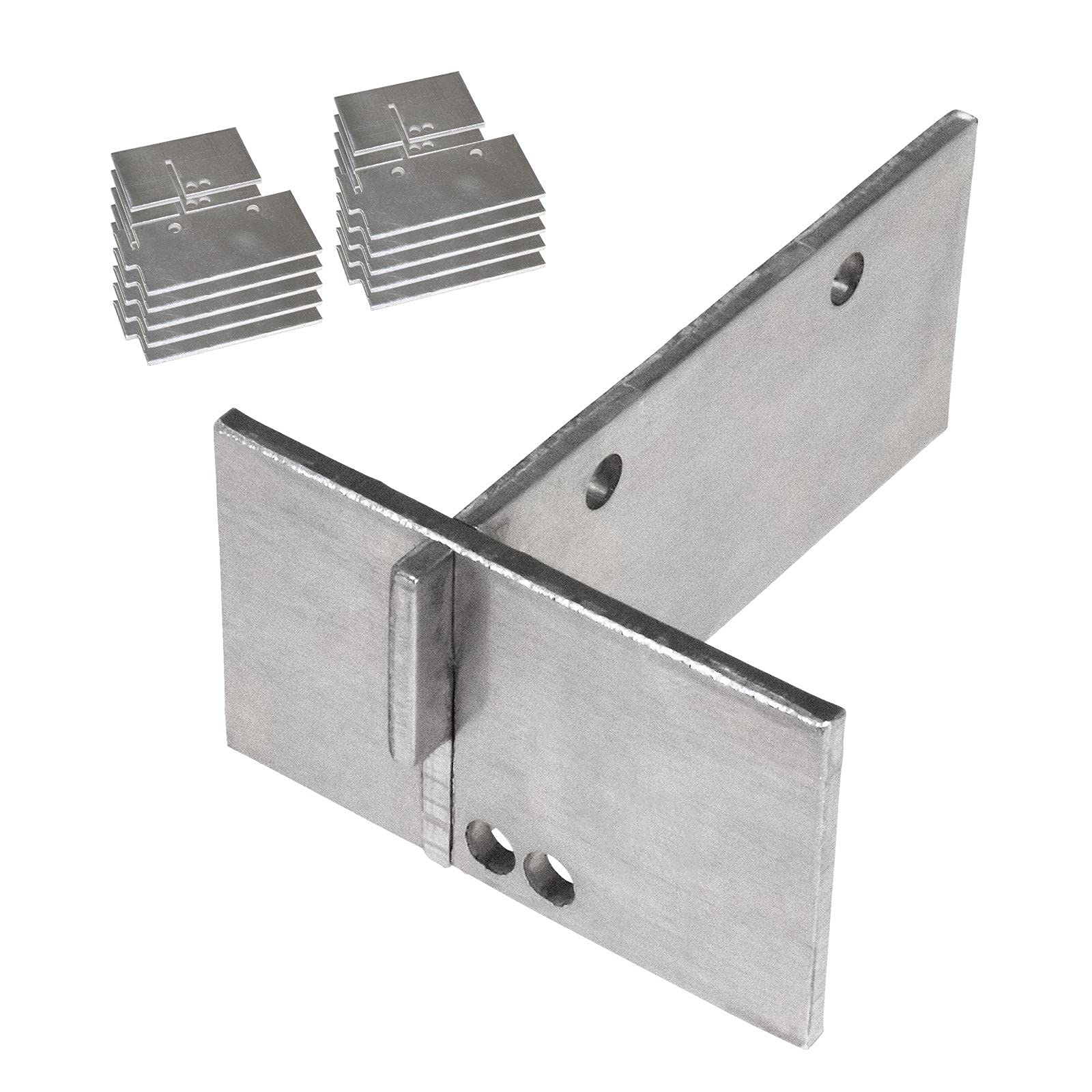 Truly Pvc Supplies 10 X Conservatory Roof End Plate Aluminium Stop Slipped Polycarbonate & Glass Panels
