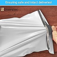 Vista 8 de Sobres de polietileno de 12 x 15.5 pulgadas Paquete de 100 Sobres de paquete autosellantes, bolsas de envío fuertes resistentes al desgarro