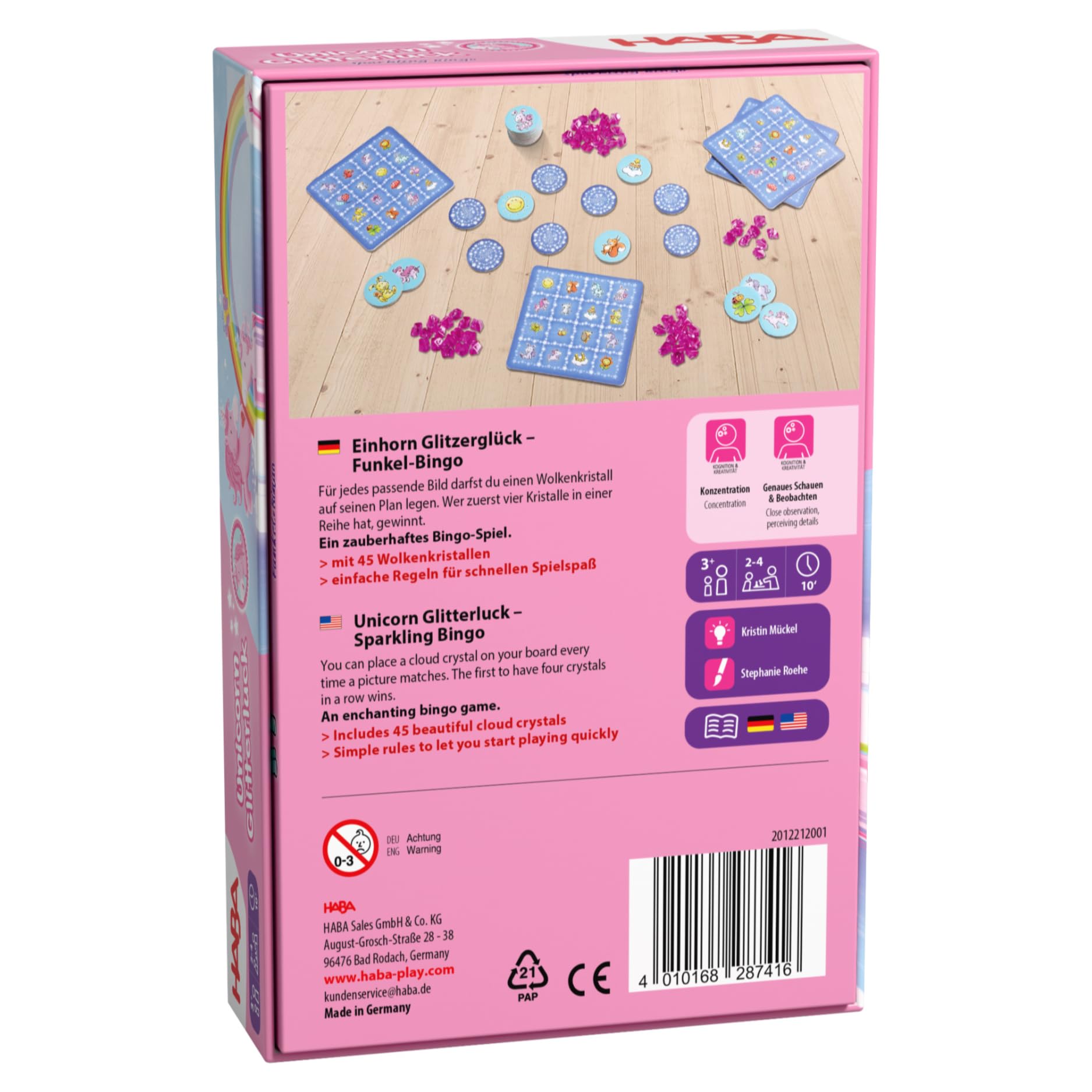 HABA Unicorno Glter Felice - Gioco cooperativo per 2-4 | WhichOne