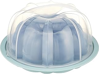 Nordic Ware Translucent Cake Keeper + Bundt Pan, Silver