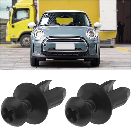 Miniatura 4 de 30 clips de revestimiento de parachoques de automóvil compatibles con mini 51168197908 y 51160141100 clips de sujeción de plástico para forro de