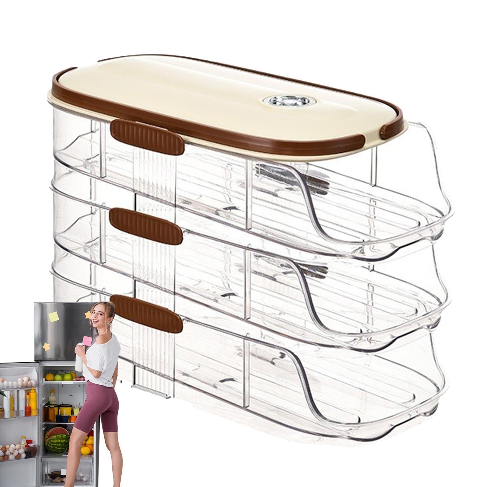 Rangement d'œufs pour le garde-manger et le frigo - Idéal pour les petits-déjeuners en famille