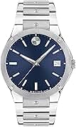 Movado SE Men's Luxury Quartz Watch, Swiss Movement, Stainless Steel Bracelet, Water-Resistant to 5ATM - Classic Timepiece - Gift for Him - 41mm