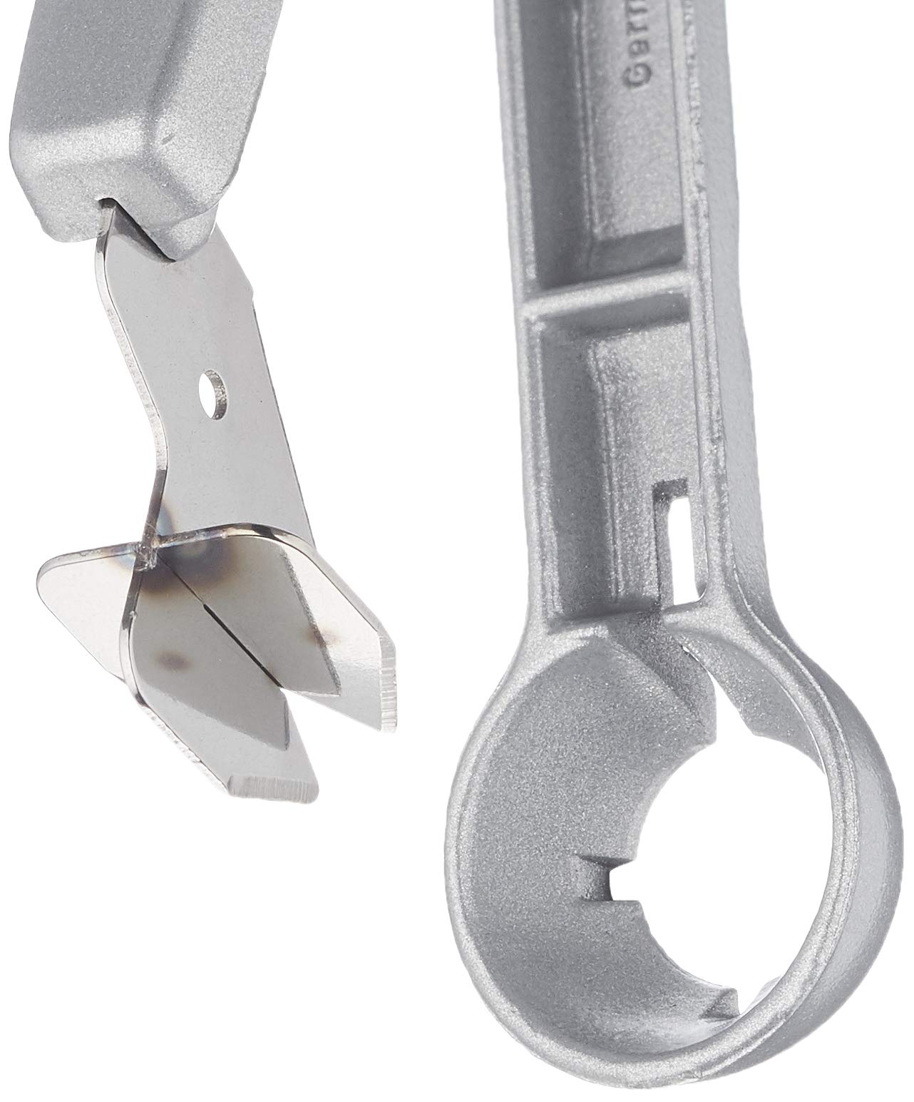 Westmark Deshuesador de ciruelas para ciruelas deshuesadas listas para usar, 16.7 cm de largo, Aluminio, Recubrimiento apto para alimentos, Hoja de acero inoxidable, Steinex, Plateado, 40102260