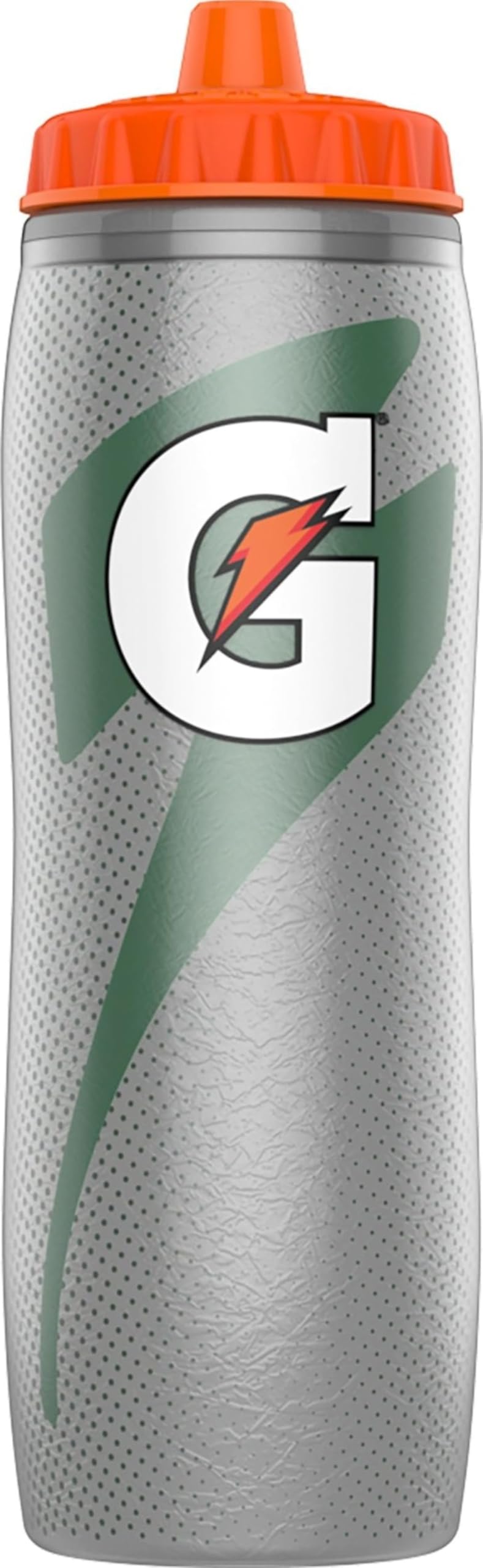 Gatorade Isolierte Quetschflasche, 850 ml, silberfarben, BPA-frei, doppelwandige Isolierung