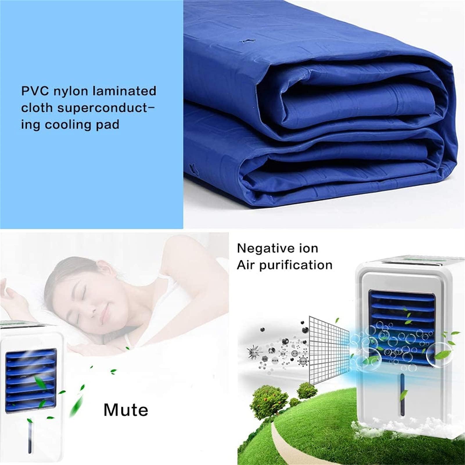 Colchón de Agua refrescante, colchón refrigerado por Agua con Control Remoto, Almohadilla de enfriamiento de Cama, cubrecolchón refrigerado de PVC, 63x27 Pulgadas
