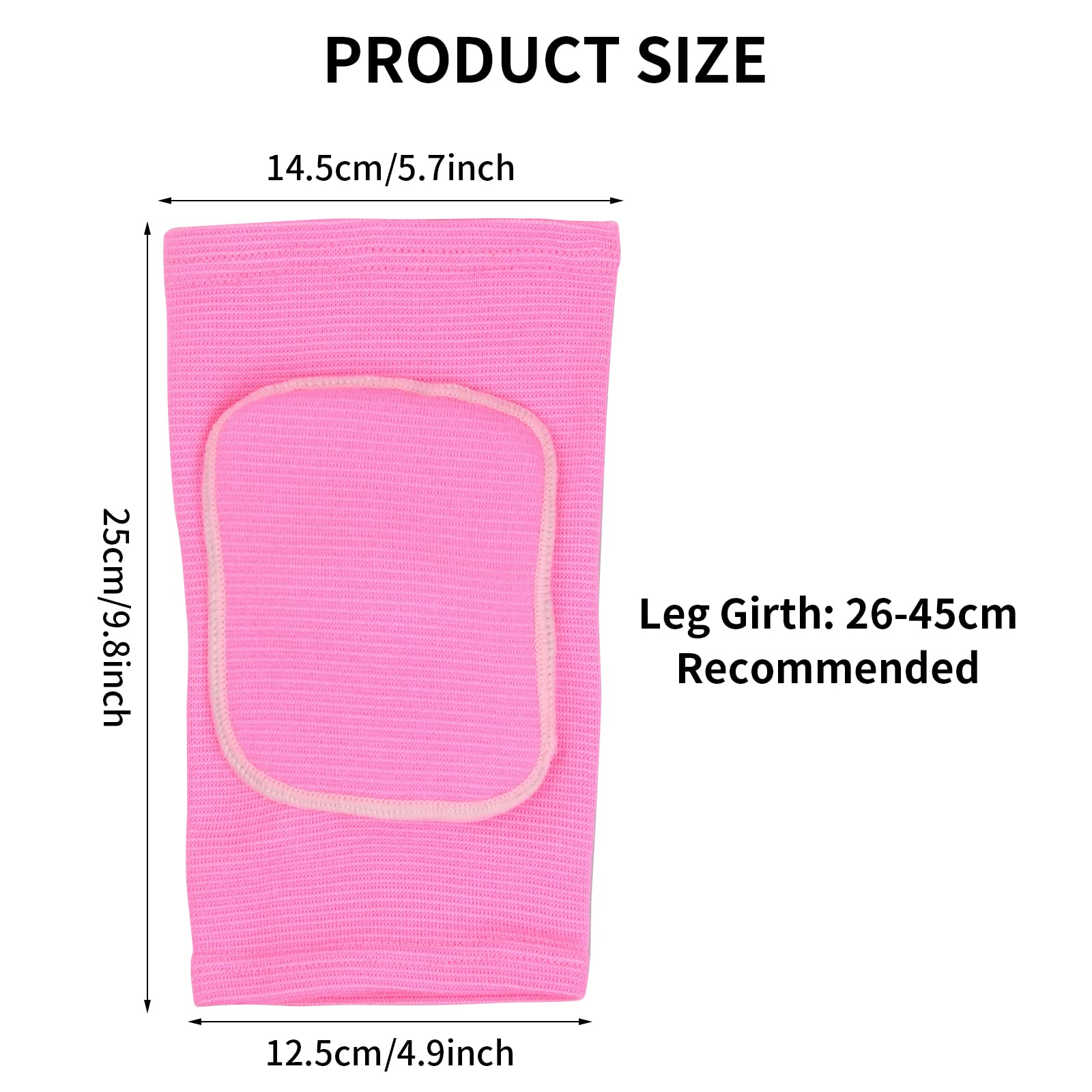 Genouillère Protection, Genouillère Sport Eponge, Protège Genou Anti-collision, Elastique Genouillère, Support Soutien Genou, Genouillère Adult pour Volleyball Danse Snowboard Courir (Rosa)
