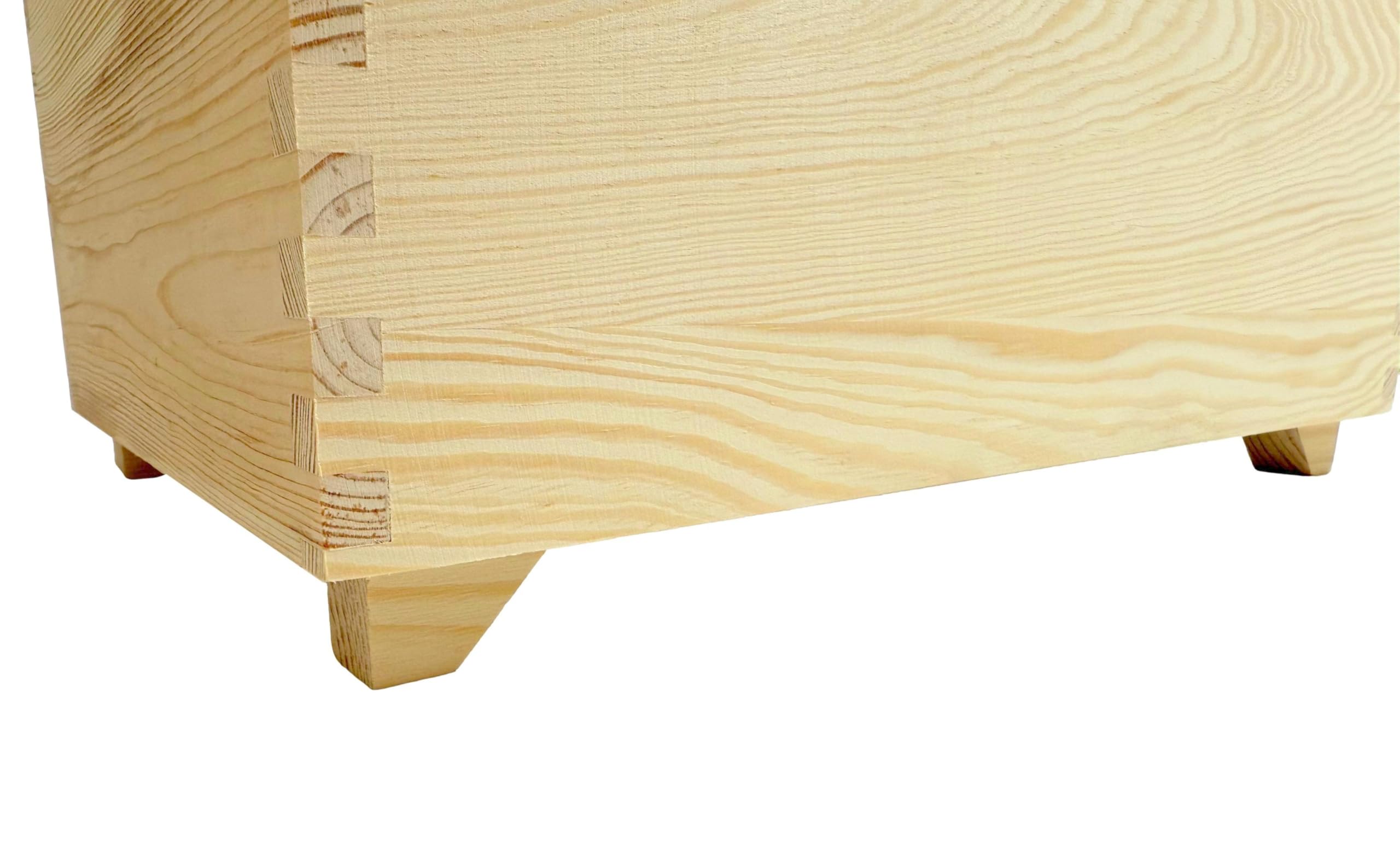 Wooden World - Holztruhe für Briefumschläge oder Wahlurne - Box mit großem Loch zum Einstecken von Briefumschlägen - 25 x 35 x 24,5 cm