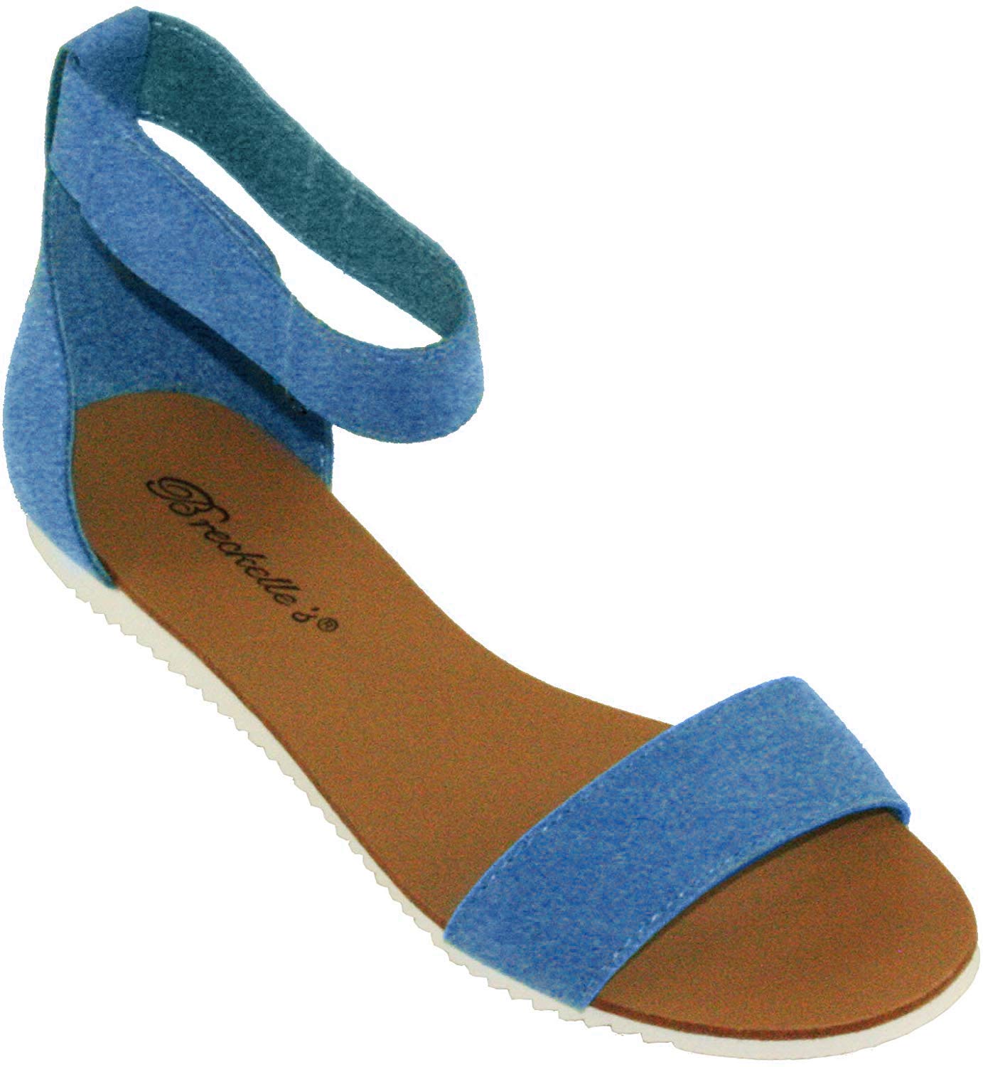 Women's Joy-43 Adjustable Ankle Strap Flat Sandals