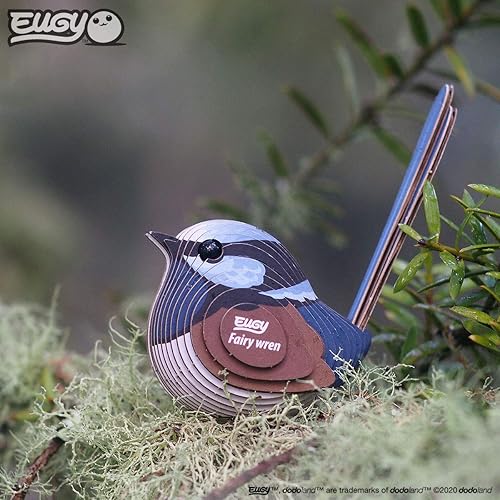 Miniatura 6 de Eugy Fairy Wren - Rompecabezas 3D, 26 piezas, ecológico, juguetes educativos para niños, niñas y niños a partir de 6 años