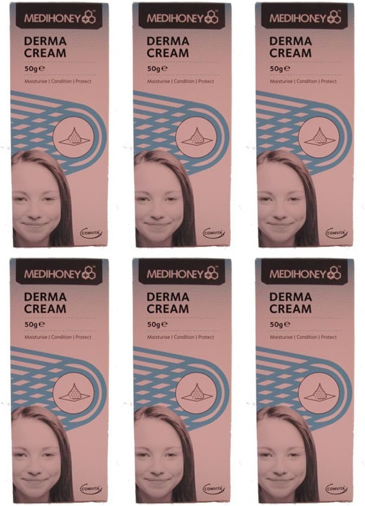 (6 Pack) Medihoney Derma Cream 50g 6 Pack Bundle Everything Else (6 Pack) Medihoney Derma Cream 50g 6 Pack Bundle Everything Else