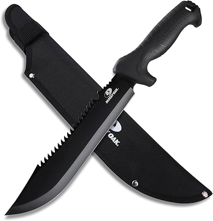 Mossy Oak 16" Heavy Duty Machete with Saw and Sheath,