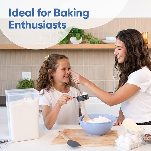 Miniatura 31 de Chef's Path Recipientes herméticos extra grandes de almacenamiento de harina y azúcar con tapas, juego de 2, recipientes de despensa de 6.5L