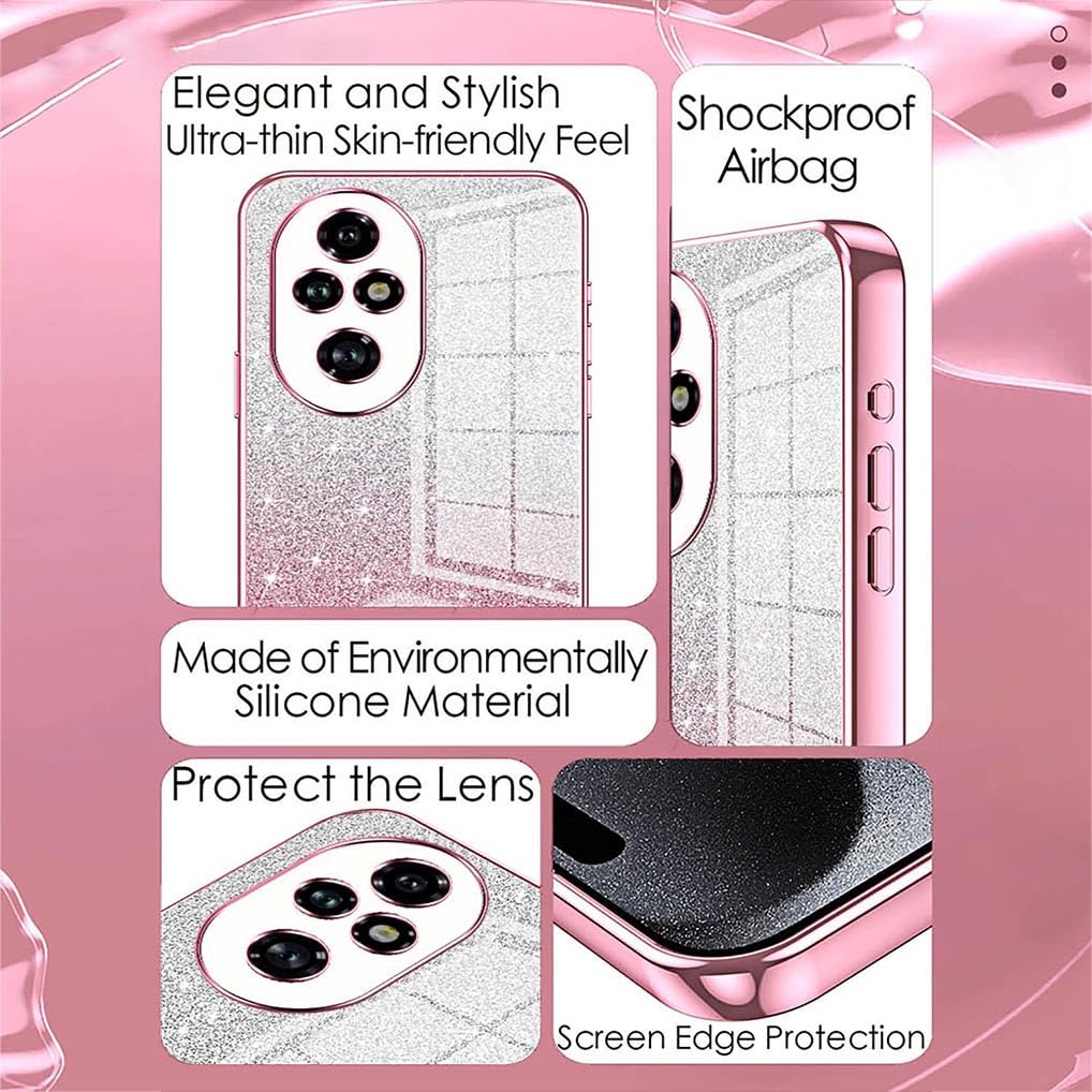 SEAHAI Cover per Honor 200 Pro 5G, Custodia Ultra Sottile in