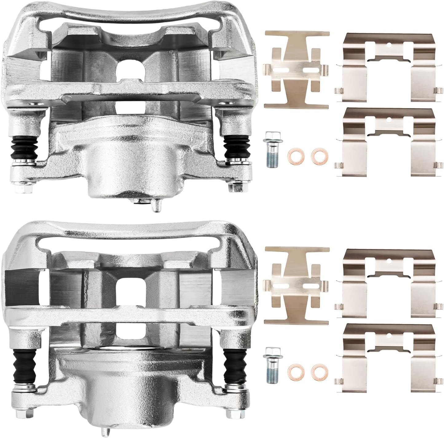 Front Brake Caliper 19B1461 + 19B1460 Replacement For 1997-2001 CR-V, 1991-1997 Accord, 1993-2001 Prelude, 1995-1998 Odyssey, 1997-1999 CL 3.0L, Pair Set of 2 Front Driver and Passenger Side