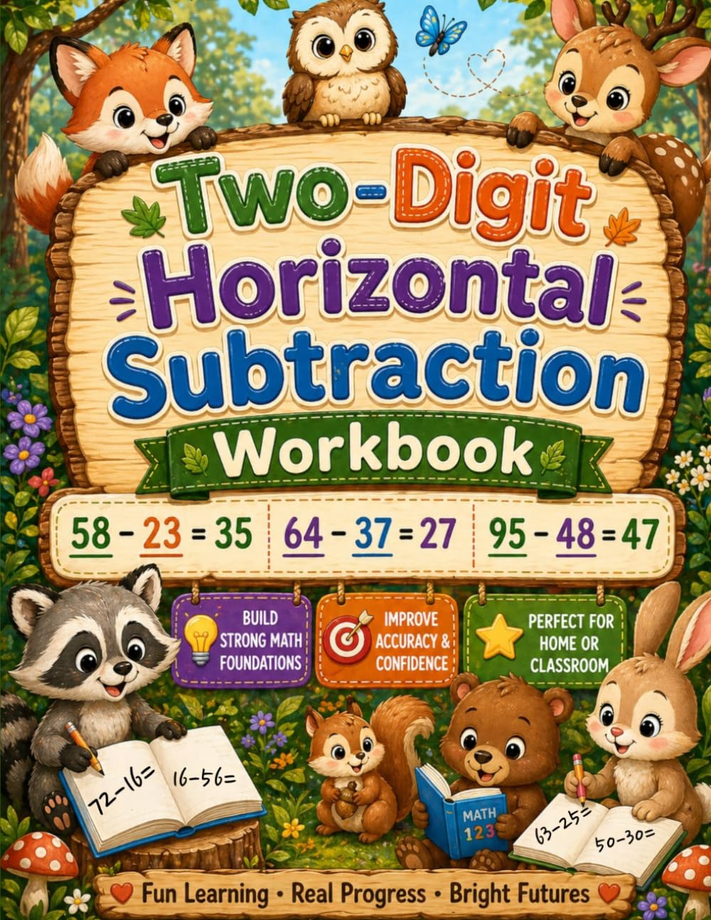 Two‑Digit Horizontal Subtraction Workbook: Strengthen Subtraction Skills with Clear, Structured Practice