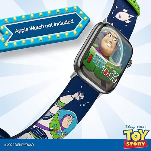 Miniatura 5 de Toy Story - Correa de reloj inteligente Buzz Lightyear con licencia oficial, compatible con todos los tamaños y series de Apple Watch (no incluido)