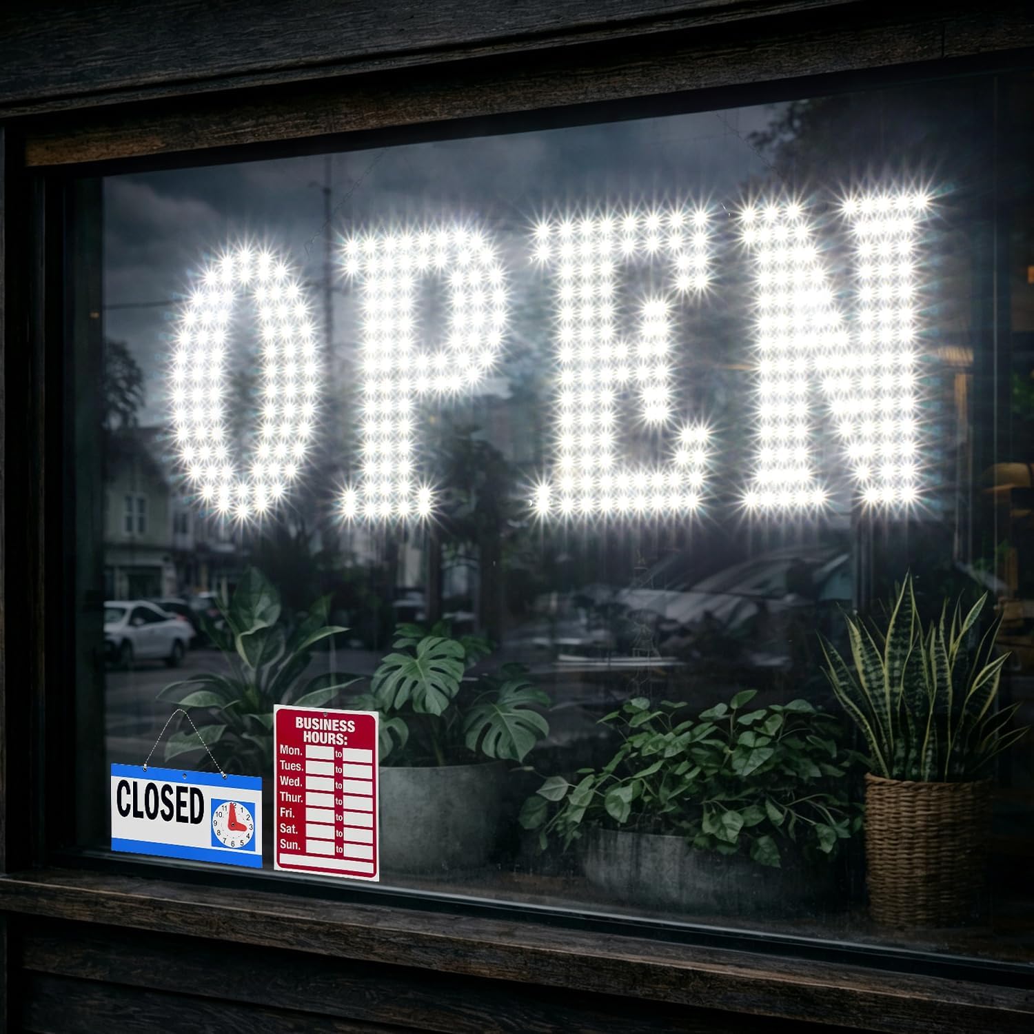 Photo 1 of LemonNova 32"x11" LED Open Sign - White