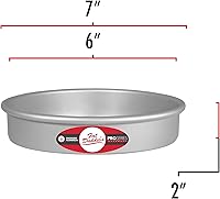 Vista 43 de Molde para tarta redondo de aluminio anodizado Fat Daddio con base extraíble