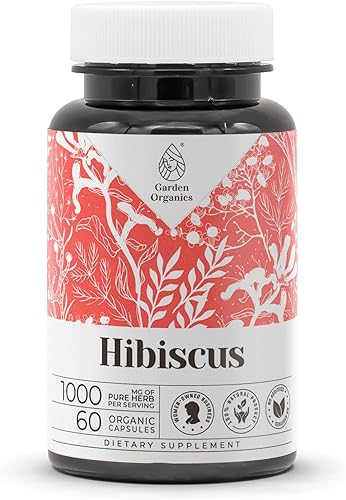 Miniatura 6 de Garden Organics Hibiscus 120 cápsulas  Cápsulas de alta potencia, suplementos dietéticos a base de hierbas  Hecho con cápsulas vegetales e hibisco