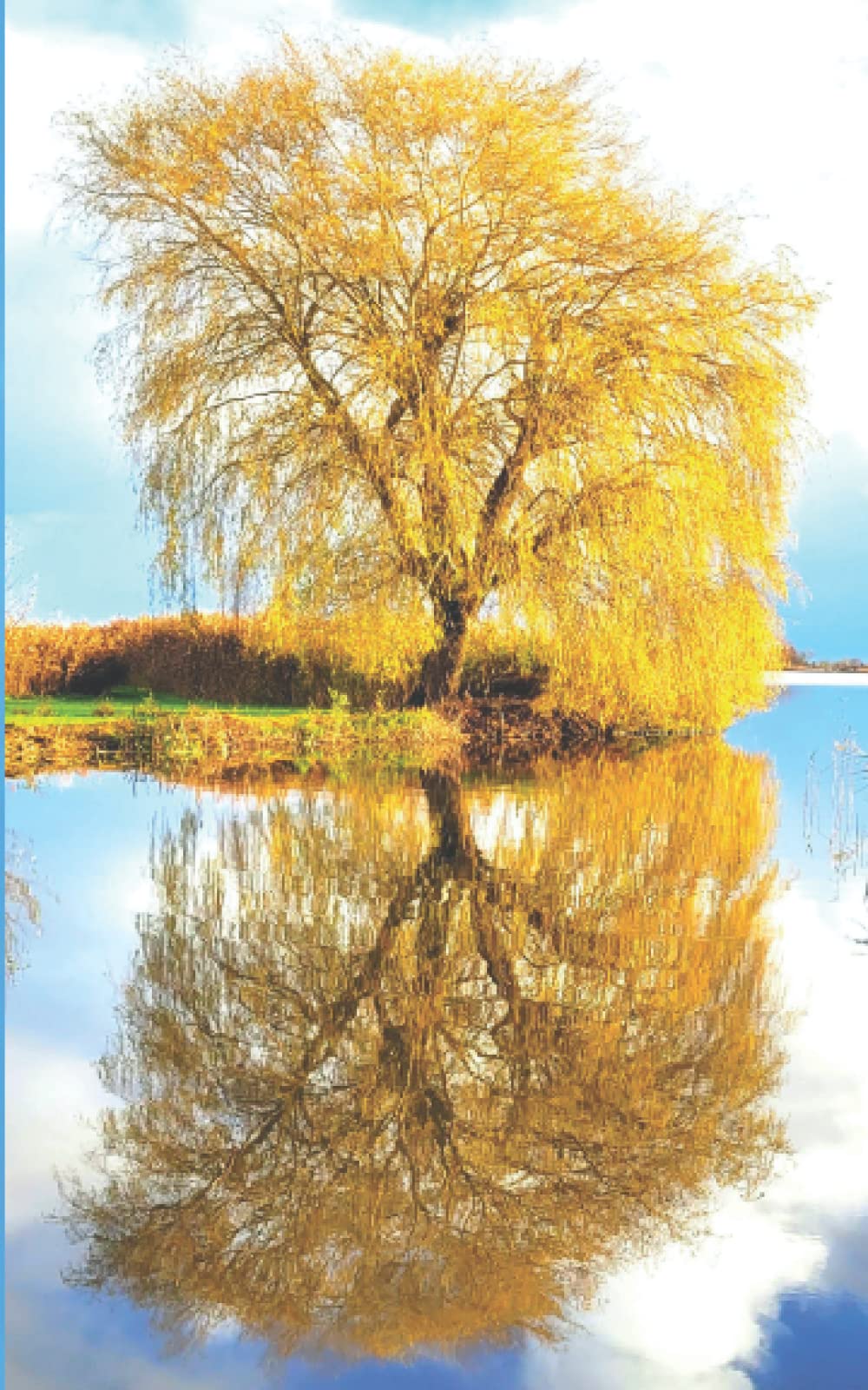 Spring Blue - Weeping Willow: lined paper notebook