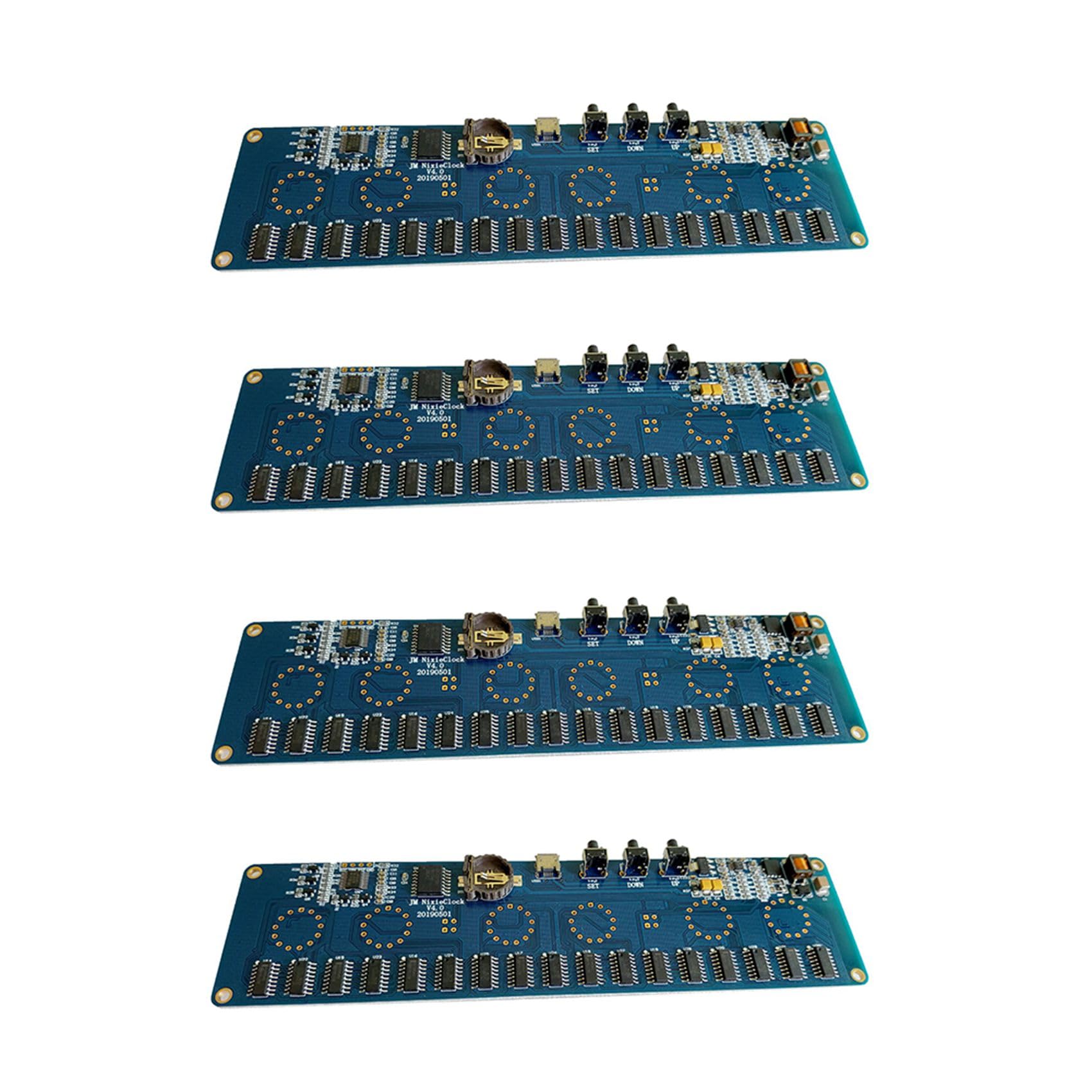 Ctrlzs Light 4X Diy In14 In4 Nixie Tube Clock Digital Led Clock Gift Circuit Board Kit, Pcba