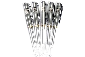 Metallic Sheen Silver Ink Gel Impact Pen - Uni-ball Signo Broad Point 1.0mm