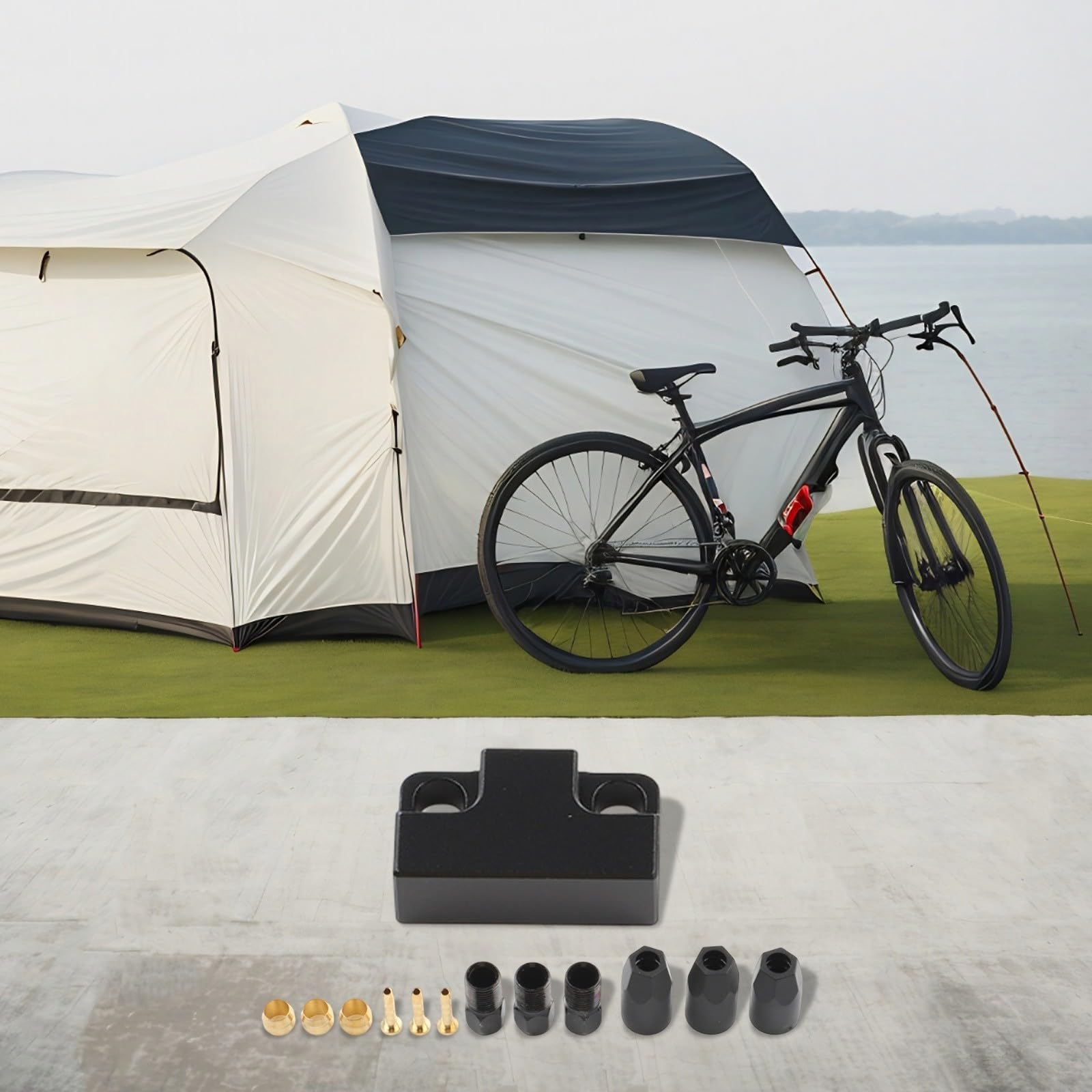 Bremskabel T-Stück auf 2 Adapterstecker für hydraulische Bremssysteme an Dreirad, Elektrofahrzeug und Fahrrad (hinten)