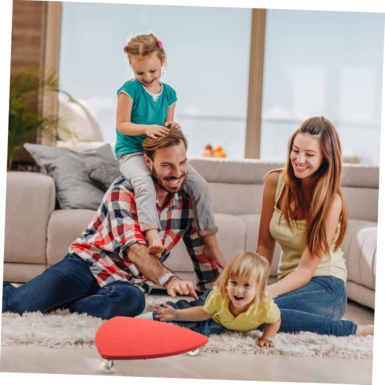 Wooden Wobble Board for Adults Balance Plate for Core Stability Strength Training Creative Play Wooden Balancing Board for Outdoor Indoor Fun