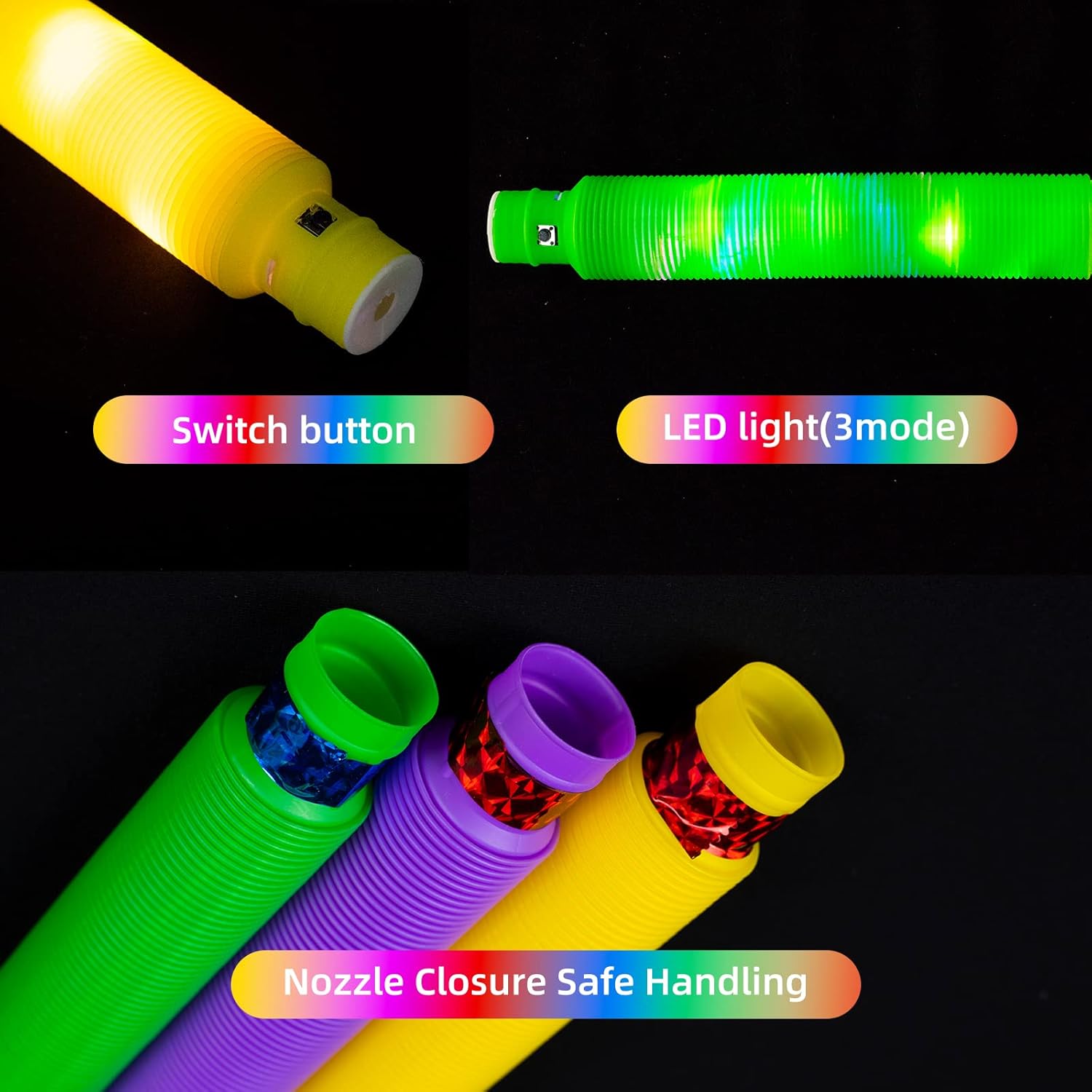 Pop Tubes with LED Light