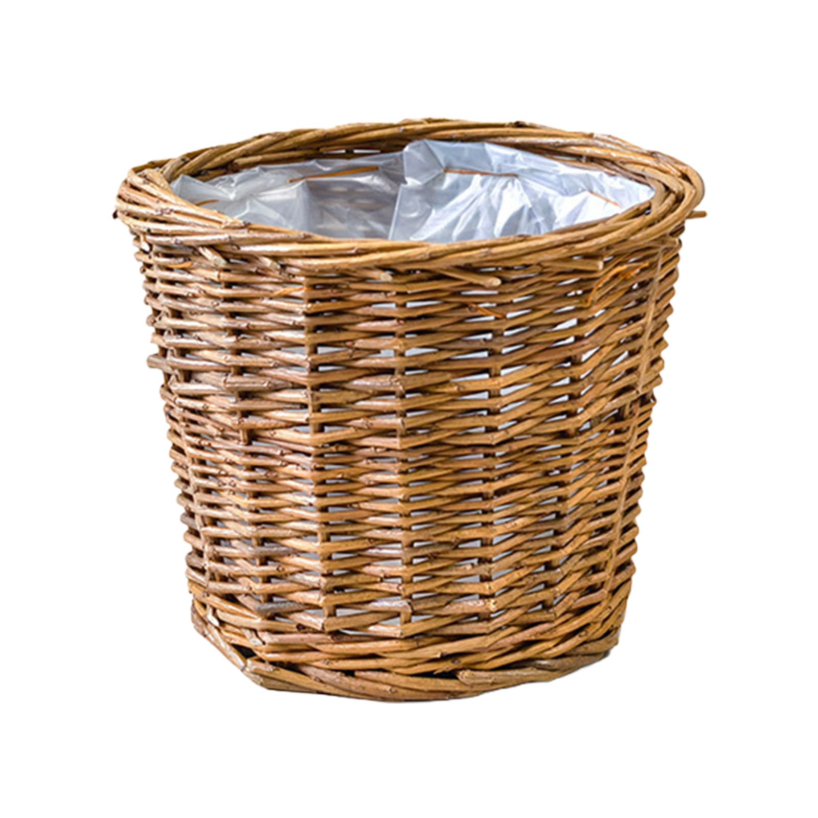 Artisanal Sallow Computer Basket Environmental Conscious Storage Answer for Daily Use Artisanal Woven Desk Planner