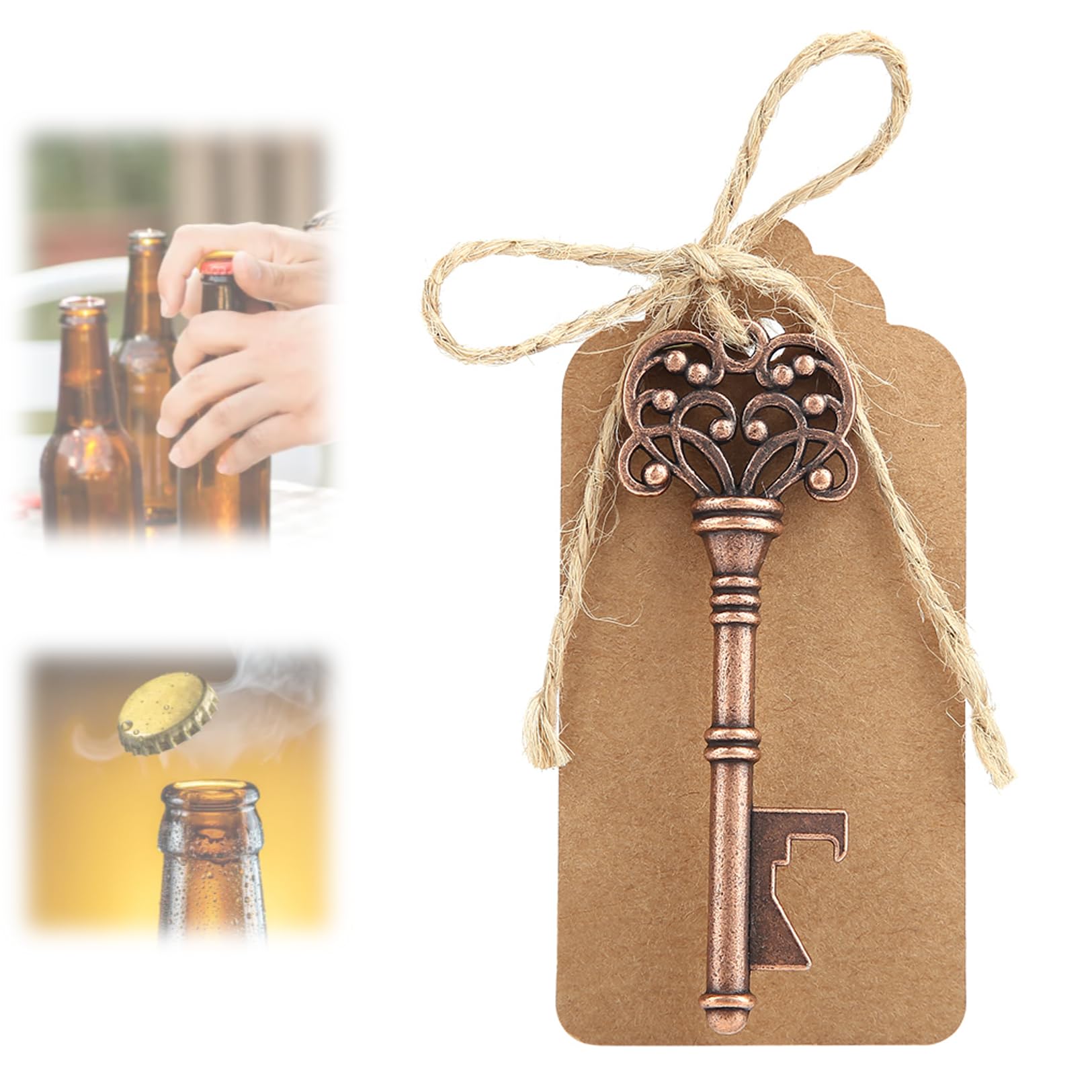 Abrebotellas Etiqueta Tarjeta Clave En Forma De Cordel Para | Cuotas