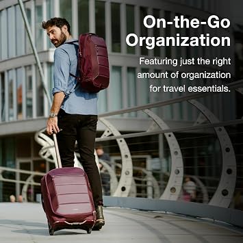 Osprey Ozone 2-Wheel Carry-On - Lightweight Carry-On Luggage with Oversized Wheels and Trolley Handle - Rolling Travel Suitcase for Air Travel, Overhead Compartments and Weekend Trips, Black