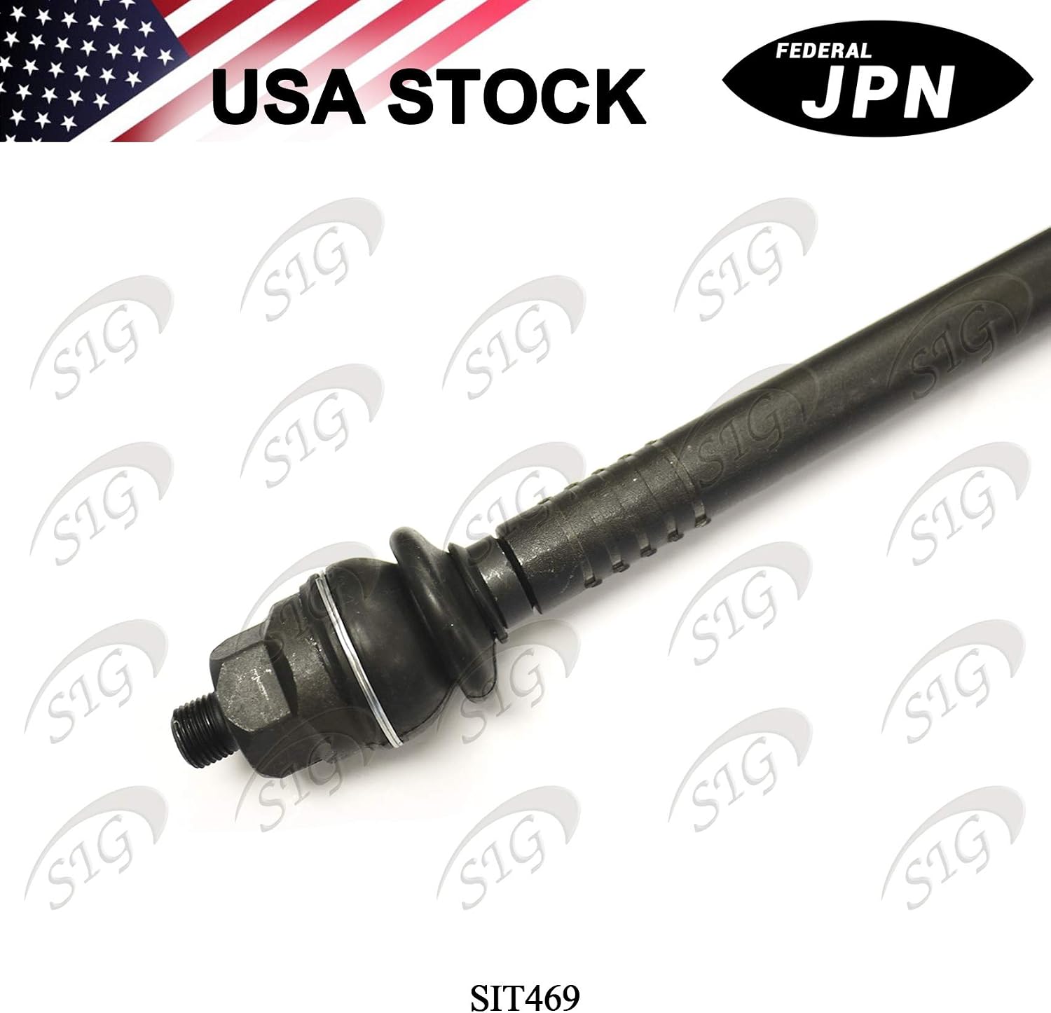 Front Left (Driver Side) or Right (Passenger Side) Inner Tie Rod End Compatible with Acura & Honda Model EL & Civic (Replacement# 53521S5A003, EV469) - SIT469