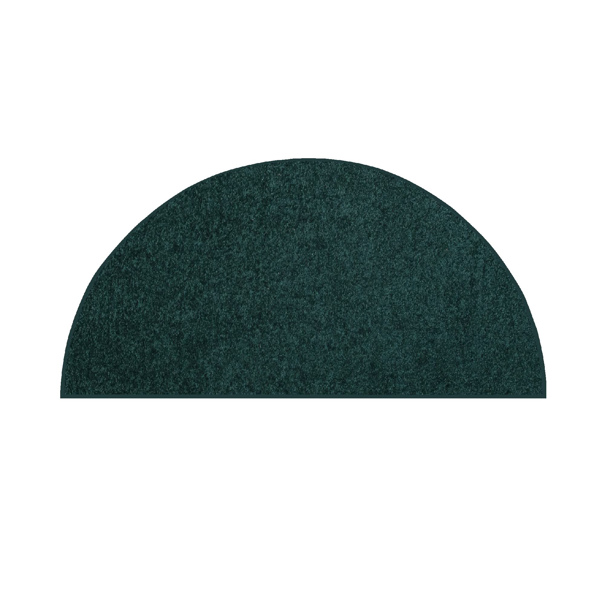 Furnish my Place Modern Plush Solid Color Rug - Forest Green, 48" x 96" Half Round, Pet and Kids Friendly Rug. Made in USA, Area Rugs Great for Kids, Pets, Event, Wedding