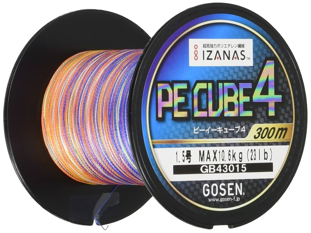 Amazon.co.jp: ゴーセン(GOSEN) ライン PE CUBE4 300m