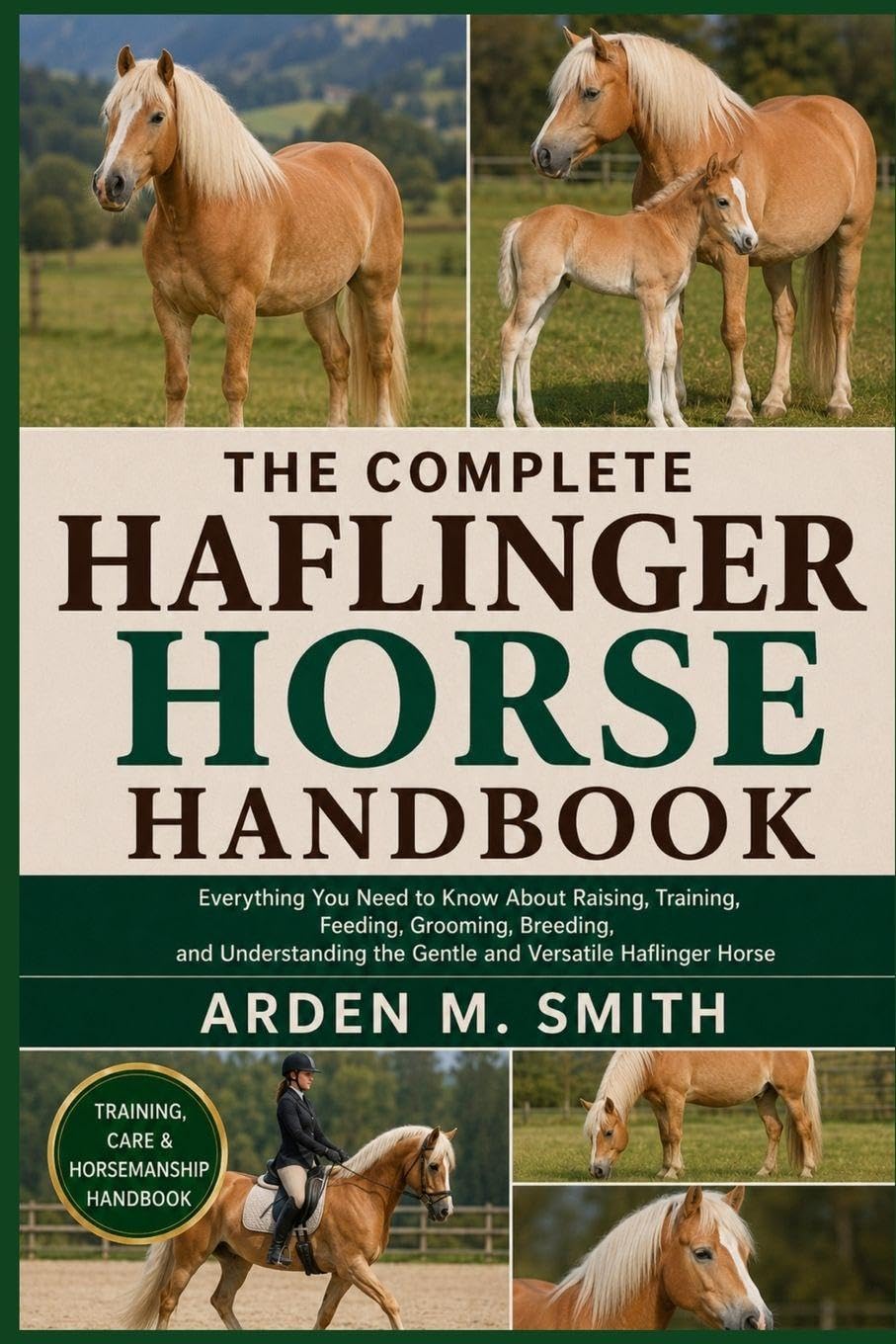 THE COMPLETE HAFLINGER HORSE HANDBOOK: Everything You Need to Know About Raising, Training, Feeding, Grooming, Breeding, and Understanding the Gentle and Versatile Haflinger Horse