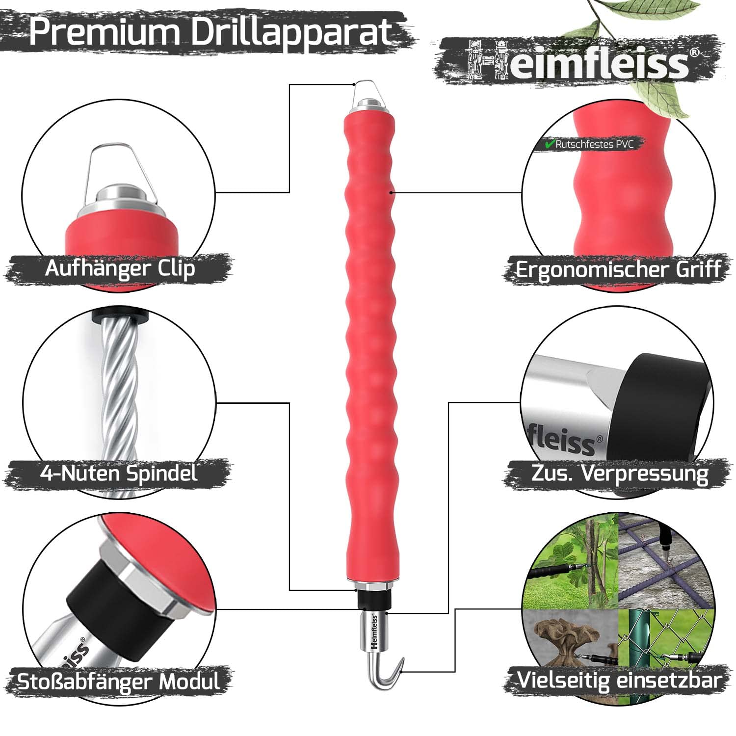 Torsadeuse Fil De Fer Heimfleiss - Retour Automatique 310mm - Pour Armature, Jardin Et Bricolage