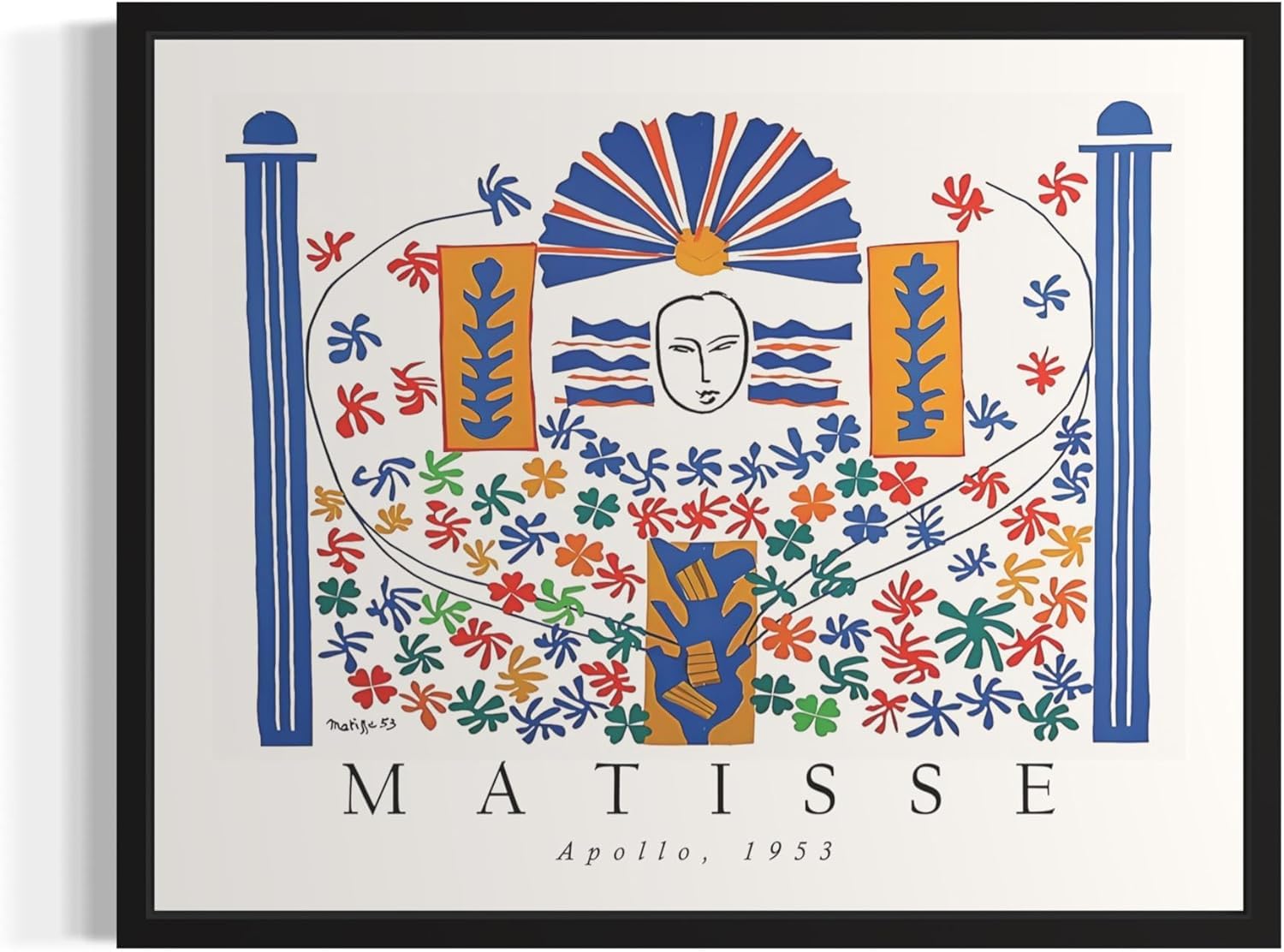 Waeta Rnvzx Henri Matisse Wall Art Apollo Canvas Painting Abstract Matisse Poster Matisse Prints For Modern Living Room Home Decor Picture 40x50cm No Frame