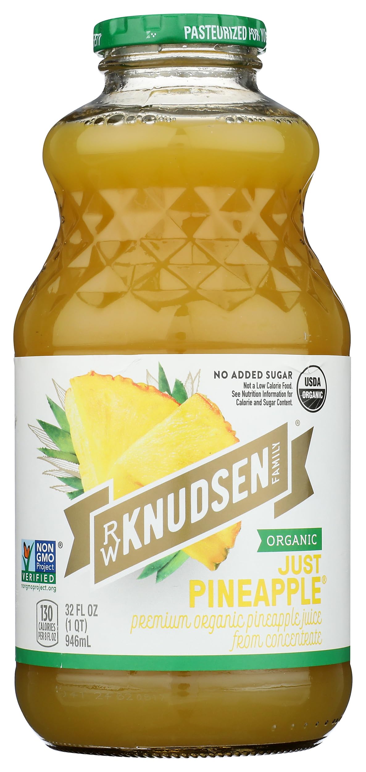 R.W. Knudsen Organic Pineapple Juice, 32 Ounces (Pacakging May Vary)