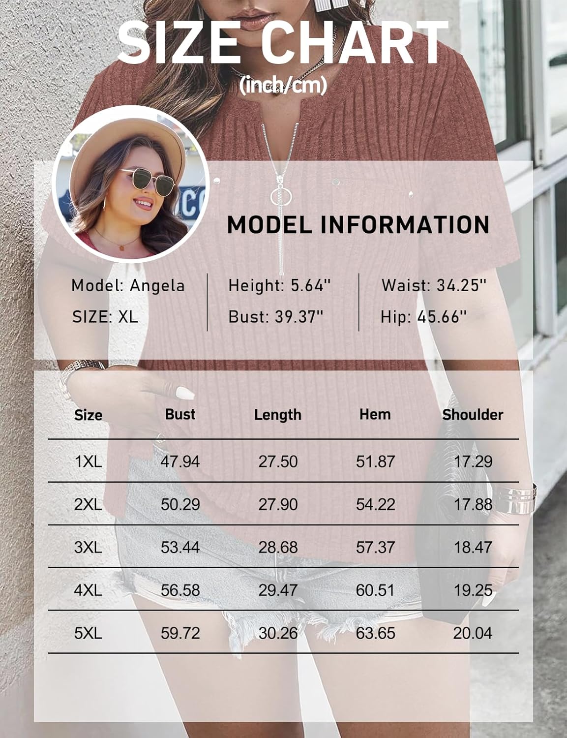 Viracy Plus Size Womens Tops 1/4 Zip Up Casual Shirts Lightweight Short Sleeve Tunics - Image 5