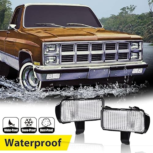 Miniatura 5 de CHEDA Juego de luces de estacionamiento de señal de giro frontal compatible con Chevy PUChevy SuburbanChevy BlazerGMC PUGMC JimmyGMC Suburban lado