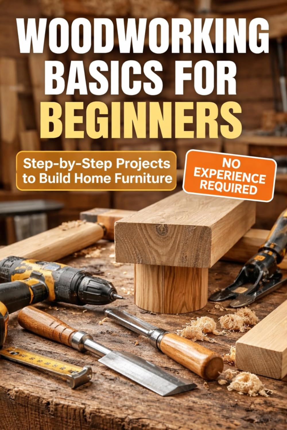 Woodworking Basics for Beginners: Step-by-Step DIY Projects to Build Functional Home Furniture, Master Essential Tools, and Start Creating with Confidence