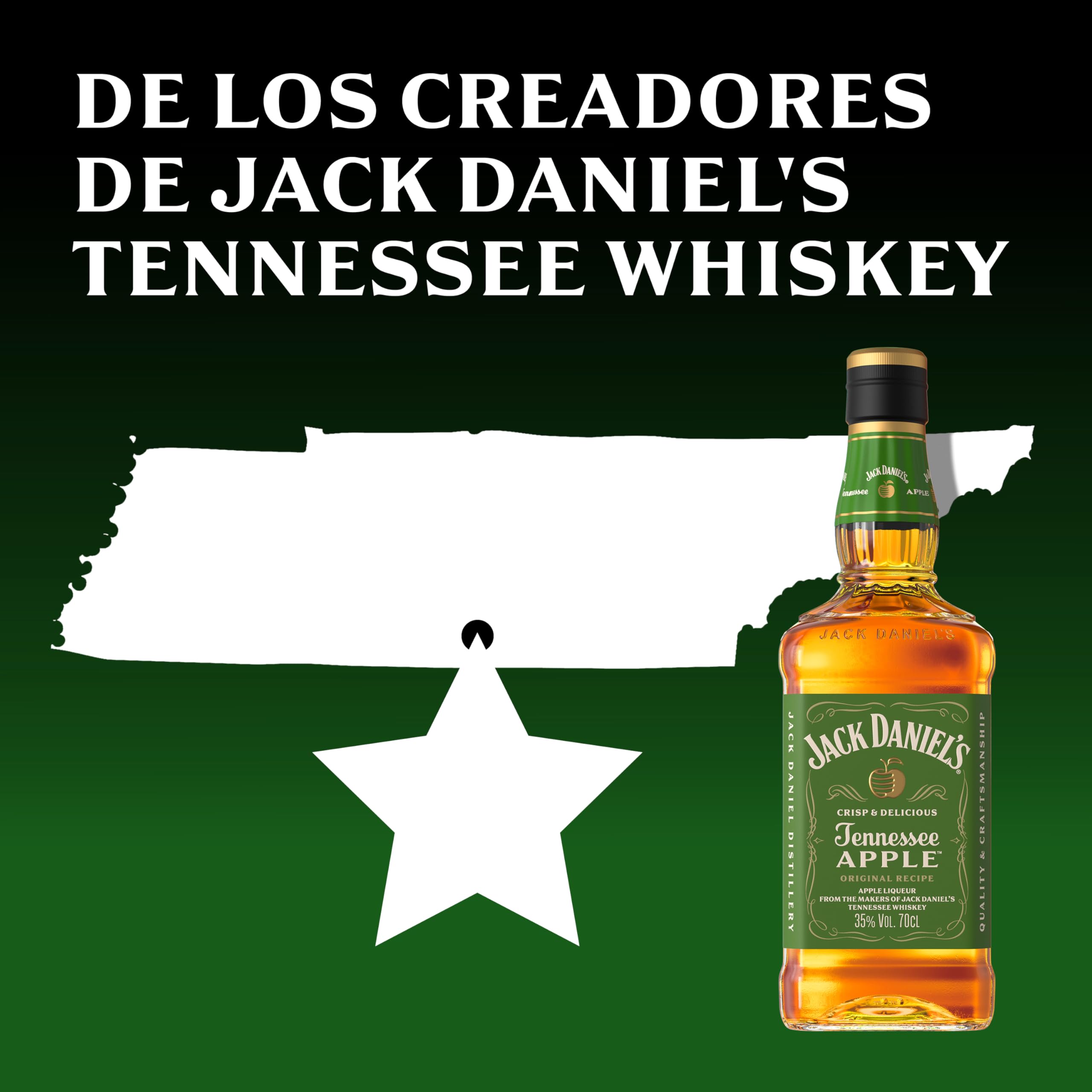 Jack Daniel's Whiskey Tennessee Apple 35% Vol. 700 ml