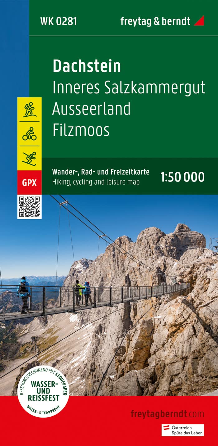 Dachstein, Walking-, Bike- and Leisu: mit Infoguide, GPX Tracks, wasserfest und reißfest