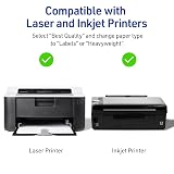 Avery Printable Sticker Paper, 8.5" x 11", Matte White, 5 Sheets – view 5