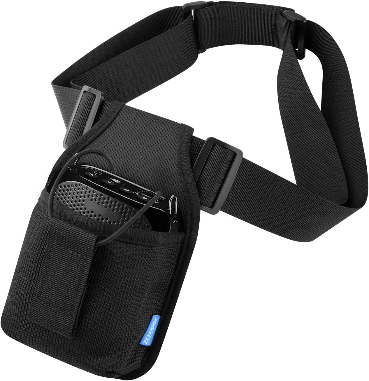 Xxerciz Mic Belt Microphone Belt with Adjustable Nylon Strap Microphone Transmitter Carrier Pouch Great For Fitness Instructors Theatre Speaker Teacher Pilates Teachers