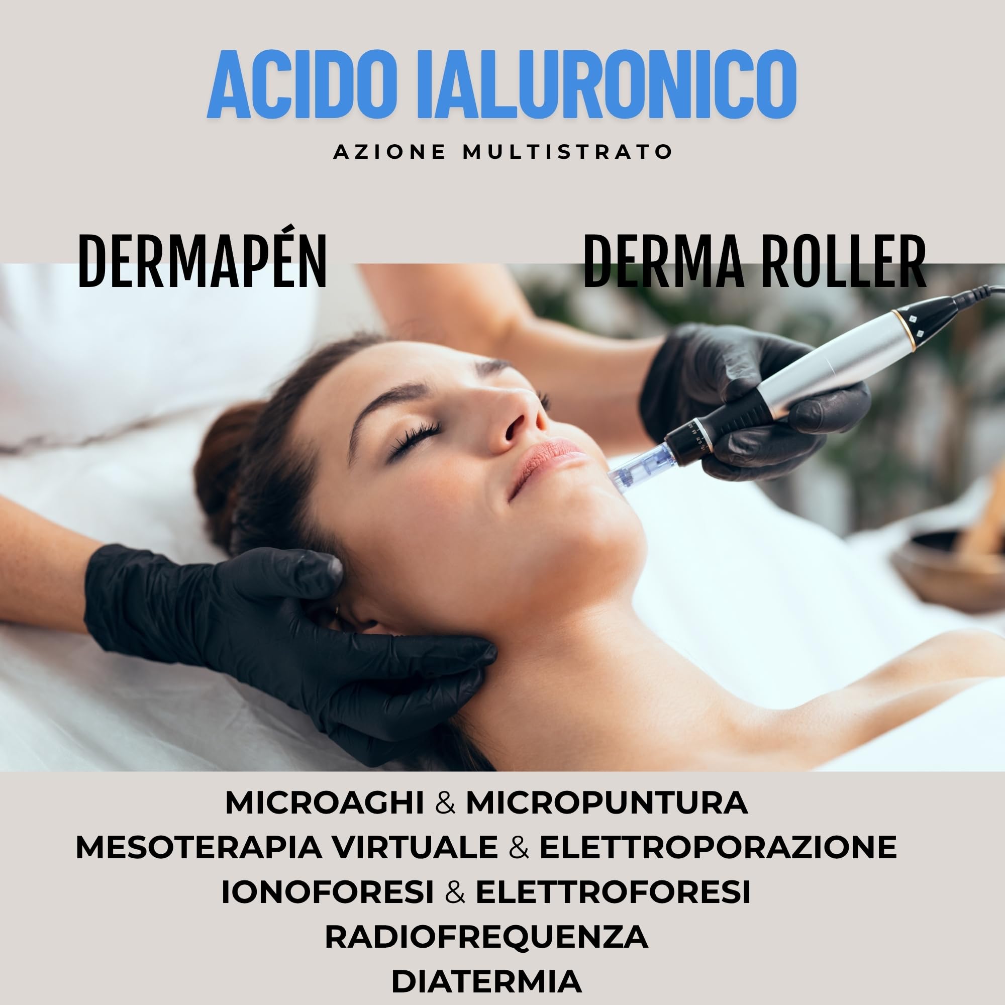 KFS triplo Siero Acido Ialuronico Viso 10 x 5ml – Effetto Lifting Immediato – Filler viso azione multilivello Antiage e Idratanti B5-B3. Microneedling, Dermapen derma roller | Non iniettabile | Effetto Lifting Immediato. Filler Viso Azione multilivello An