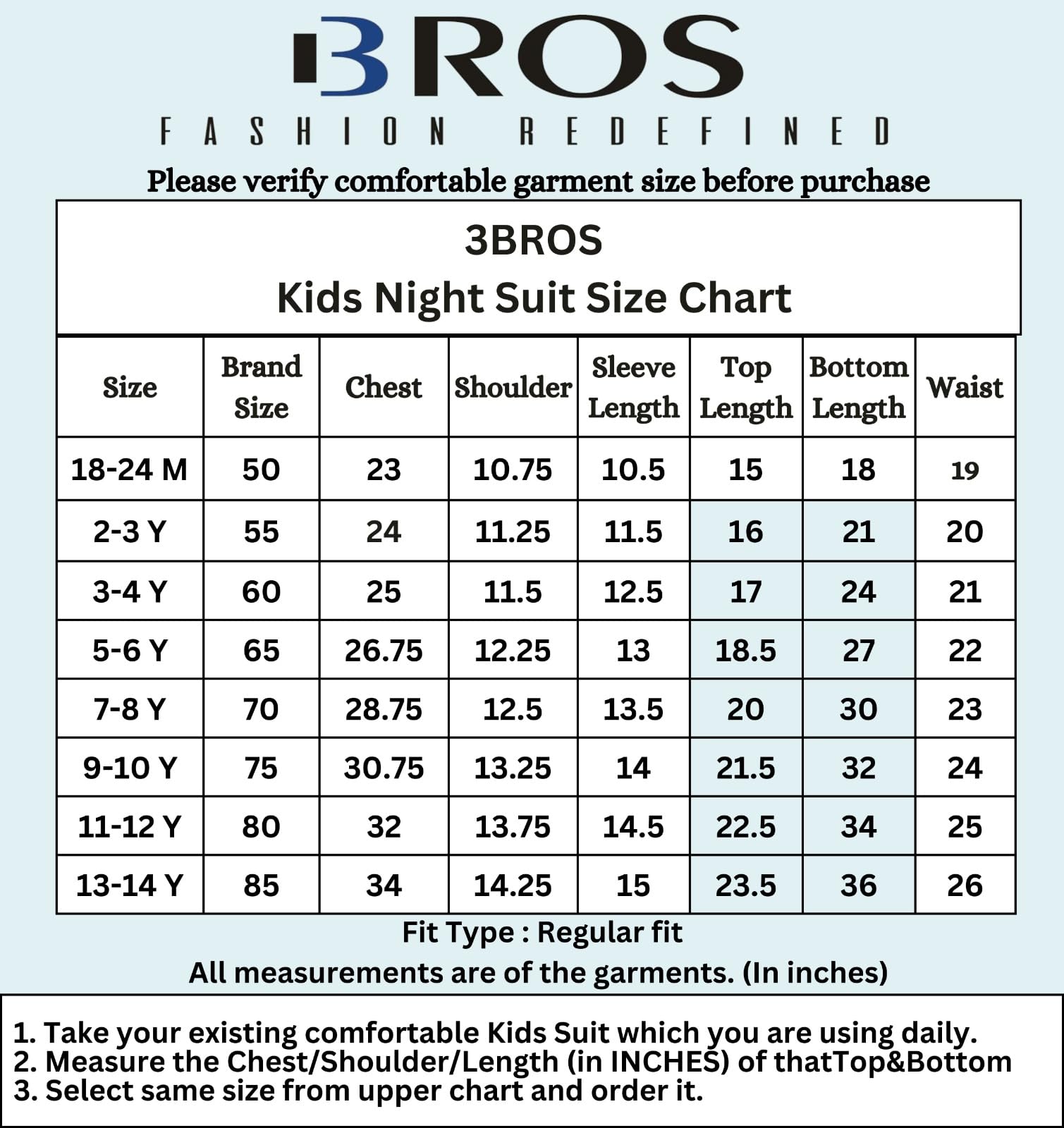 3BROS Kid's Pure Cotton Pajama Set Printed Full Sleeves Night Suit/Dress For Boys/Girls Full Pajama & Top Sleep Suit Combo Set Navy Blue Coloured For 7-8 Years - Image 6 thumbnail
